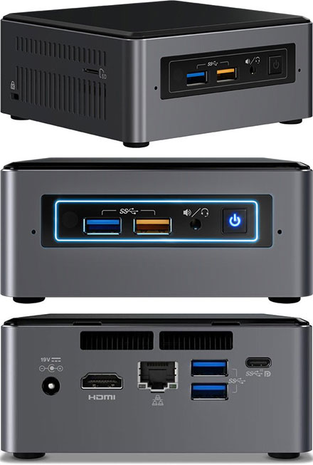 Intel NUC7i7BNHX1 (Intel Core i7-7567U CPU 2x 3.5Ghz, 1x HDMI, 1x dP, 1x M.2, 2.5" HDD/SSD support, <b>16GB Optane Memory</b>)